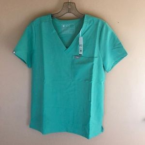 Figs - Catarina Scrub Top Surgical Green